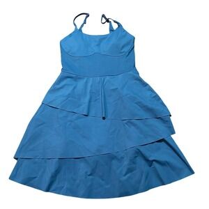 Halara Blue Dress With Built In Shorts NWOT Layered XS Softlyzero Airy‎ Active
